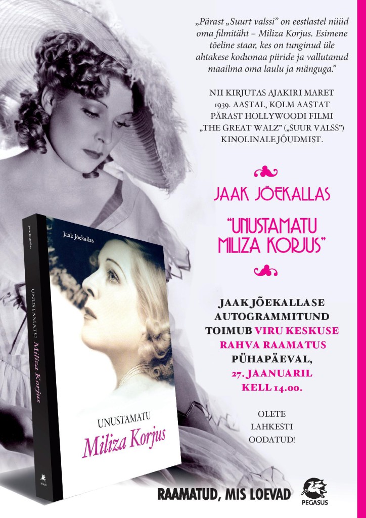 Estonia laulja Jaak Jõekallas kirjutas raamatu Miliza Korjusest