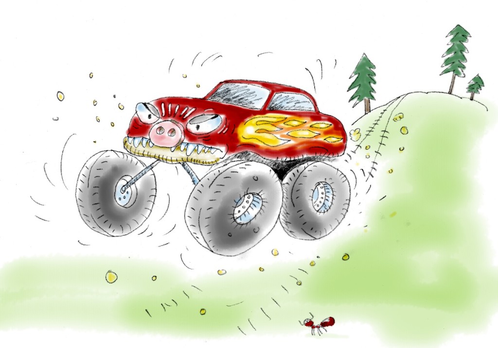 Monster truck laskub mäest ja hüppab. Algavad kaheksandad Stokkeri Meistrivõistlused