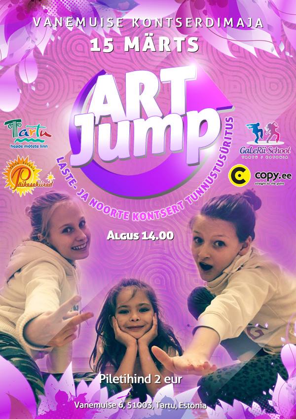 Laste- ja noorte kontsert tunnustusüritus Art-Jump