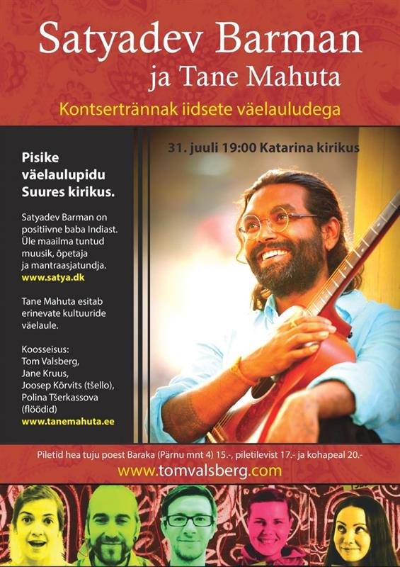 Satyadev Barman ja Tane Mahuta esitavad Katariina kirikus väelaule