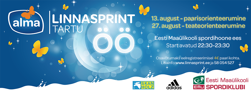 Tartus toimub öine linnaorienteerumine