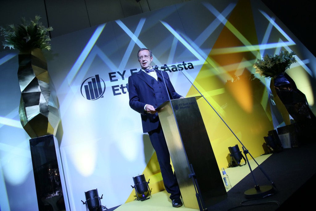 President Toomas Hendrik Ilvese tervitus Aasta Ettevõtja 2014 auhindade galal