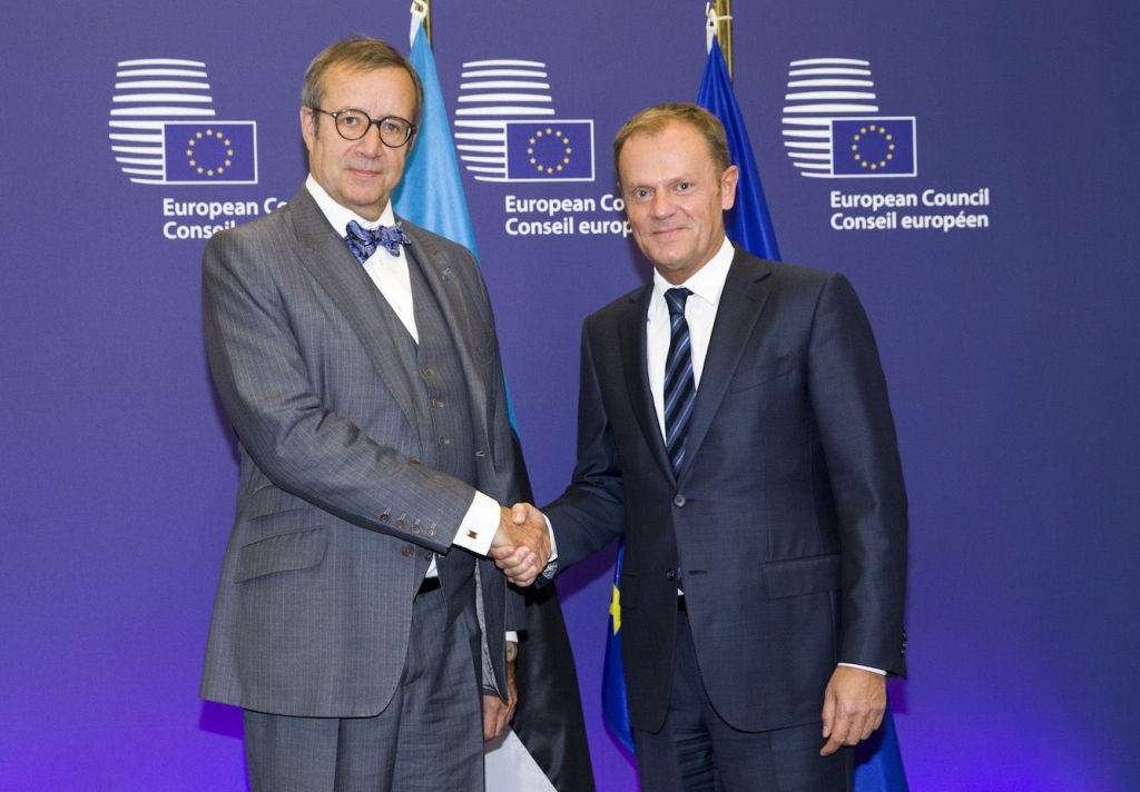 President Ilves kohtus Euroopa Ülemkogu eesistuja Donald Tuskiga