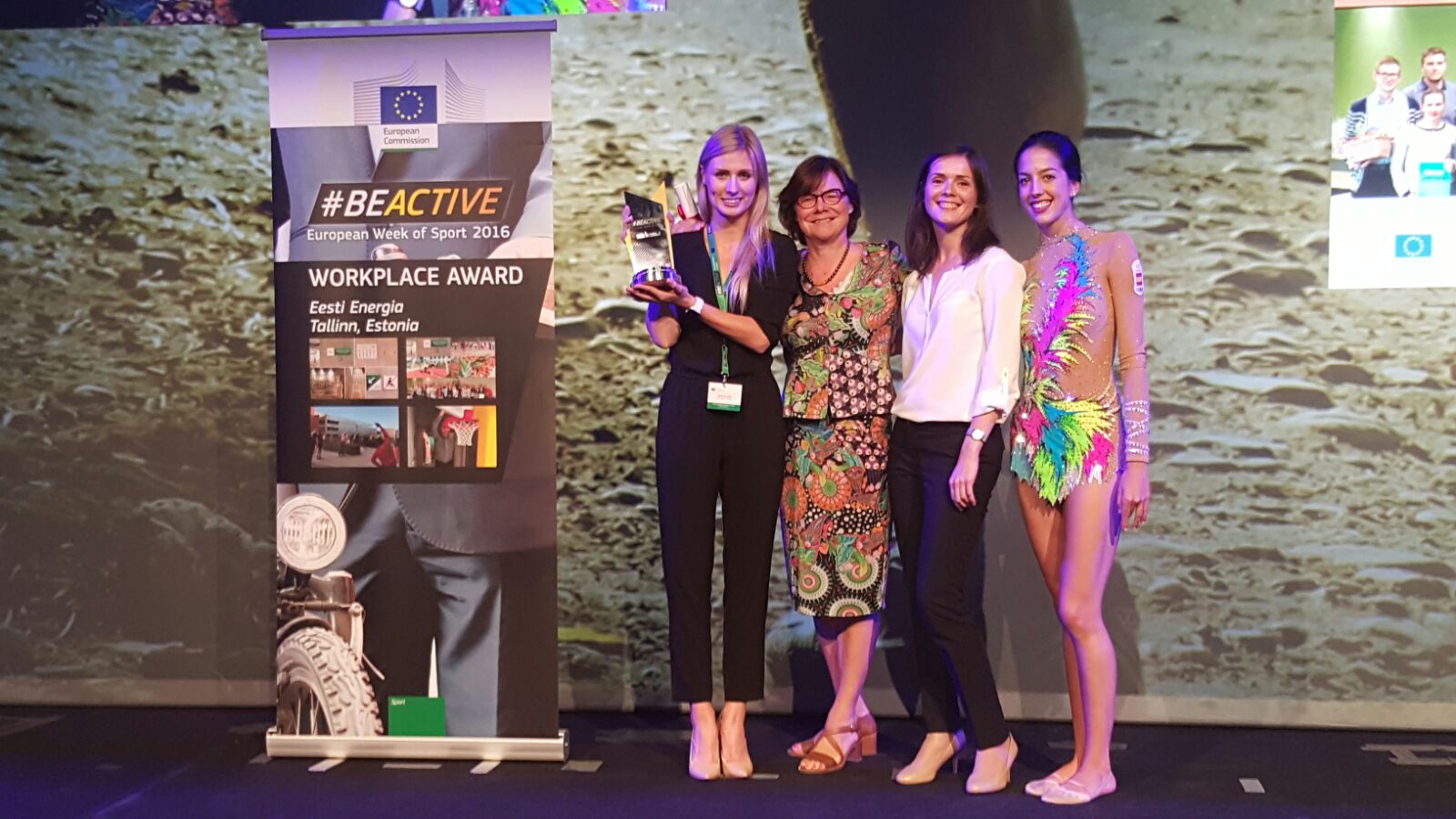 EESKUJUKS! Üleeuroopalise spordinädala auhinna #BeActive Workplace Award 2016 võitjaks kuulutati Eesti Energia siseterviseraja projekt