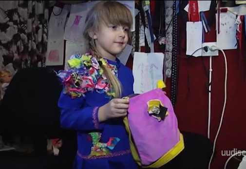 Video! 6-aastane Kristelle disainib ja õmbleb ise rõivaid