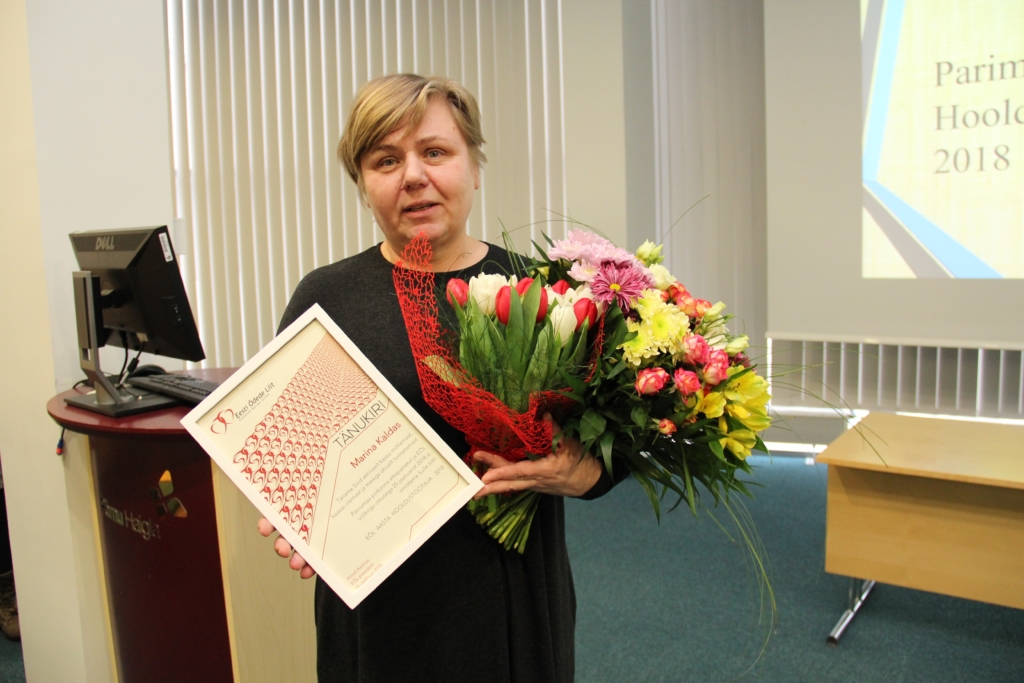 Eesti Õdede Liidu aasta hooldustöötajaks kuulutati Marina Kaldas