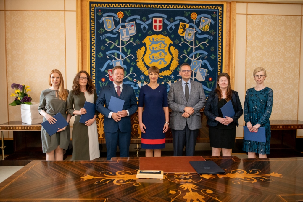 President Kersti Kaljulaid nimetas ametisse viis uut kohtunikku