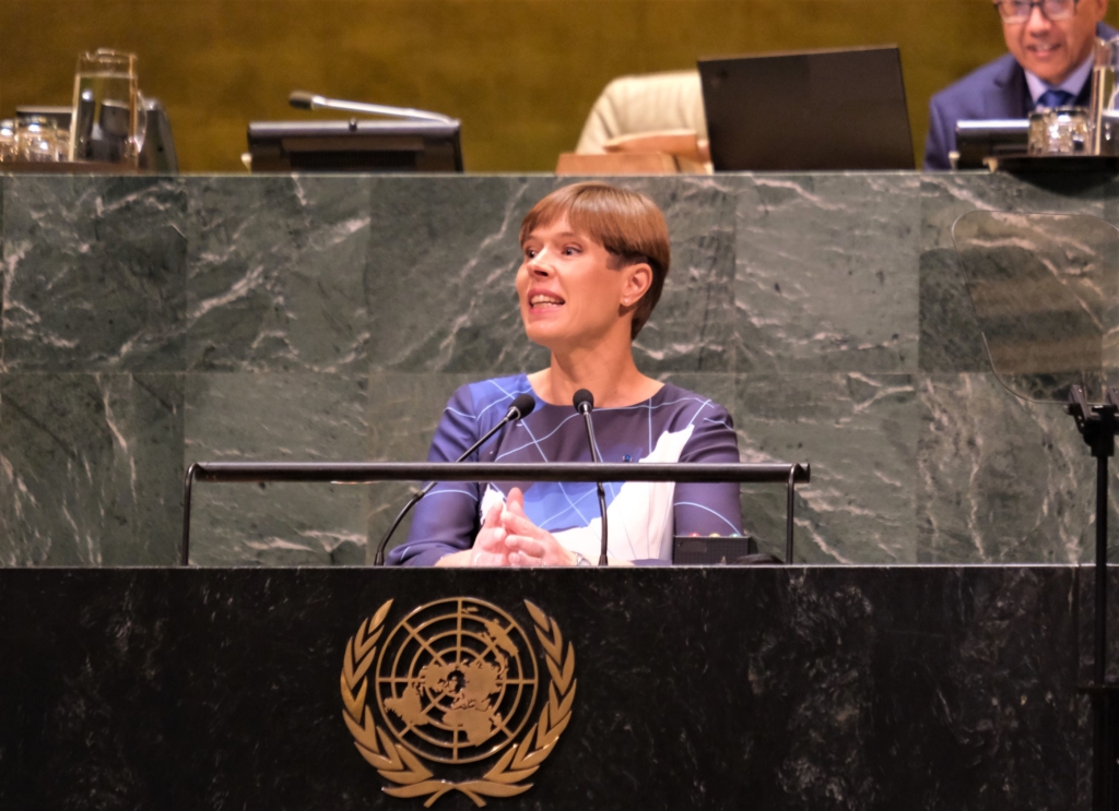 President Kaljulaid ÜROs: usume Eestis, et meie planeedi päästmine on igaühe kohustus