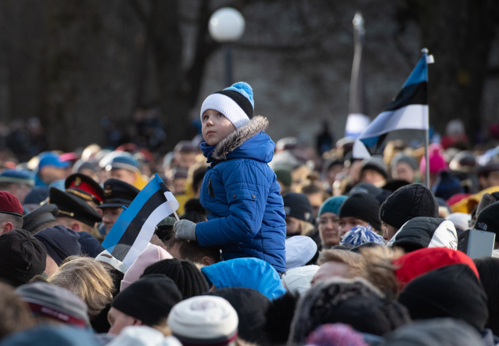 Eesti Vabariigi 102. aastapäeva lipuheiskamise tseremoonia Erik Peinar