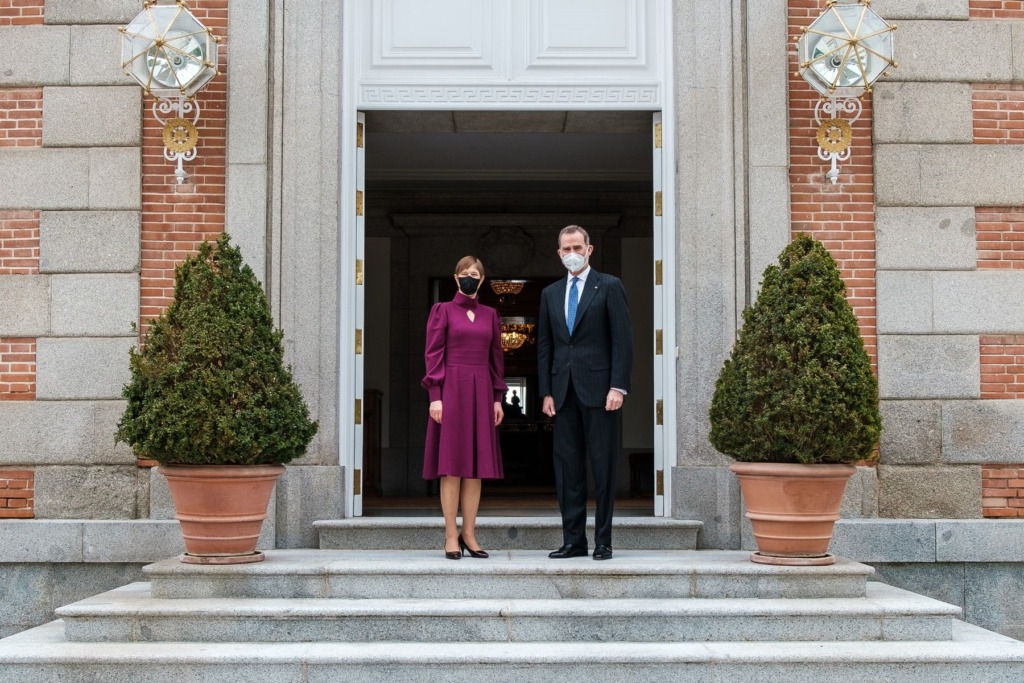 President Kaljulaid kohtus täna Madriidis Hispaania kuningriigi juhtidega