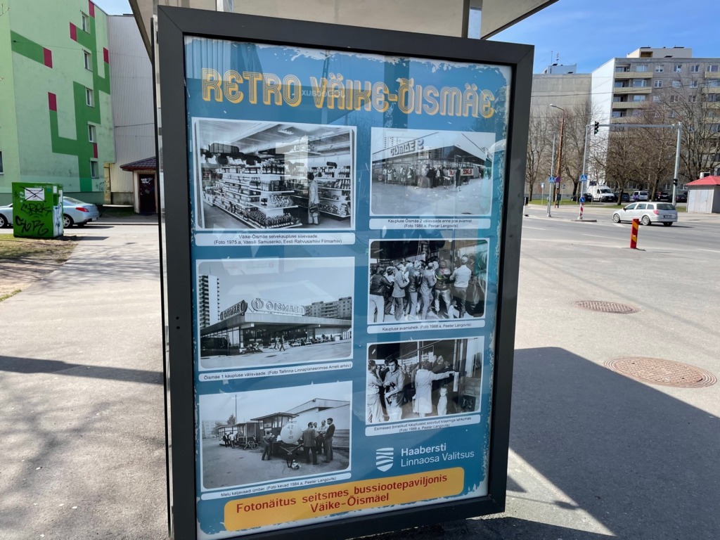 Väike-Õismäe bussiootepaviljonides saab näha retronäitust