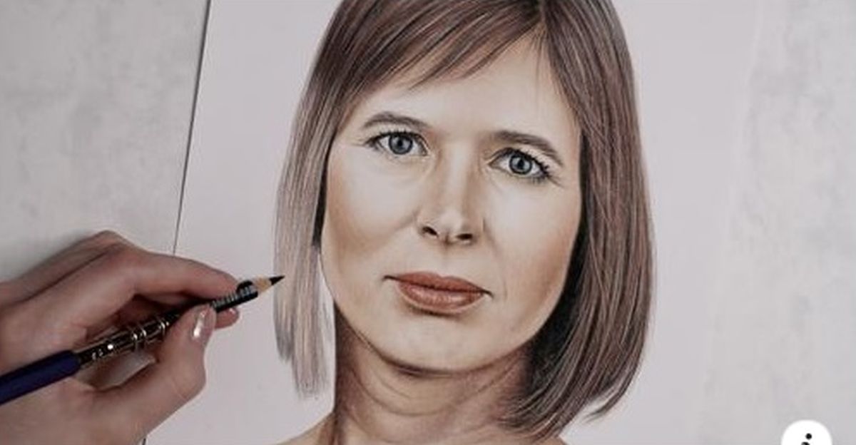Video: Patricia Tuuling joonistas imelise portree presidendist