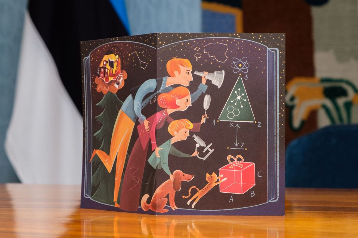 Presidendi selle aasta jõulukaardi kujundas Joonas Sildre