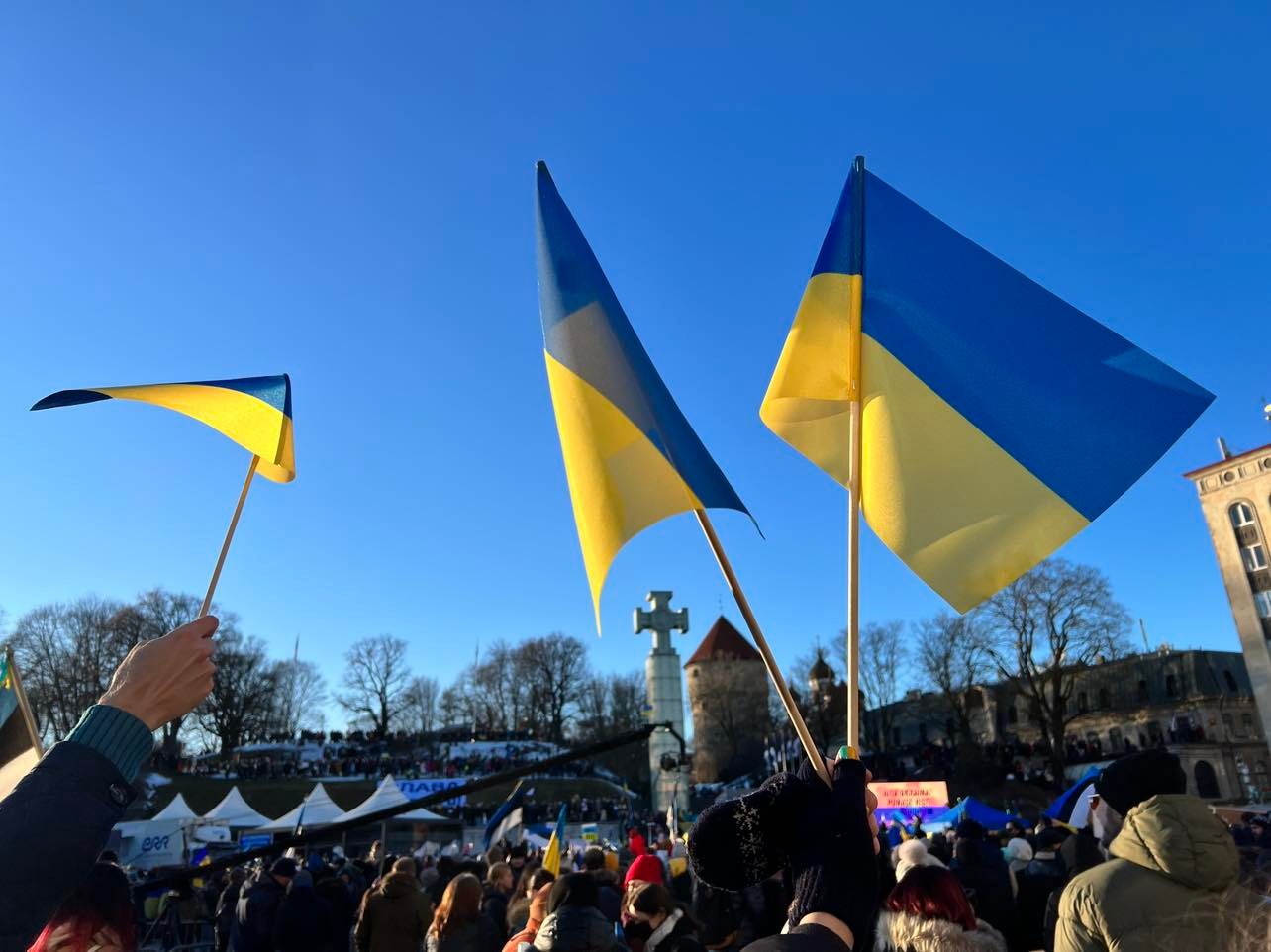 SLAVA UKRAINI I Võimas! Video meeleavalduselt Ukraina toetuseks