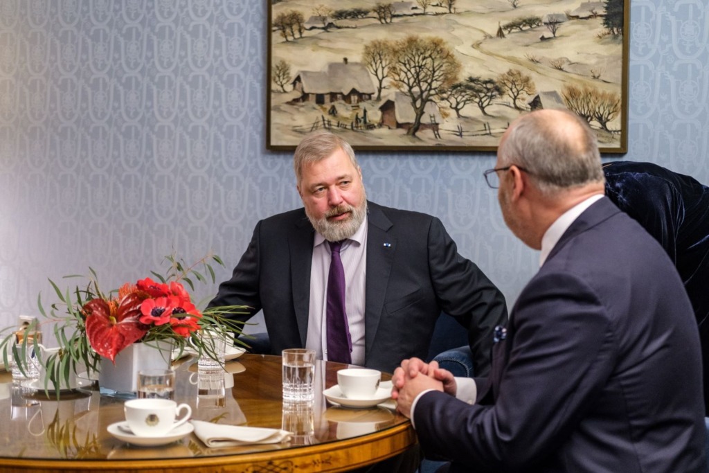 President Karis kohtus Nobeli rahupreemia laureaadi Dmitri Muratoviga