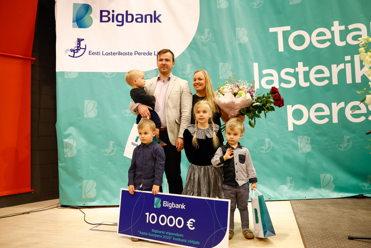 Saage tuttavaks: Aasta Suurpere 2023 ja 10 000 eurose stipendiumi võitjad – 6-liikmeline perekond Kalam Tartumaalt