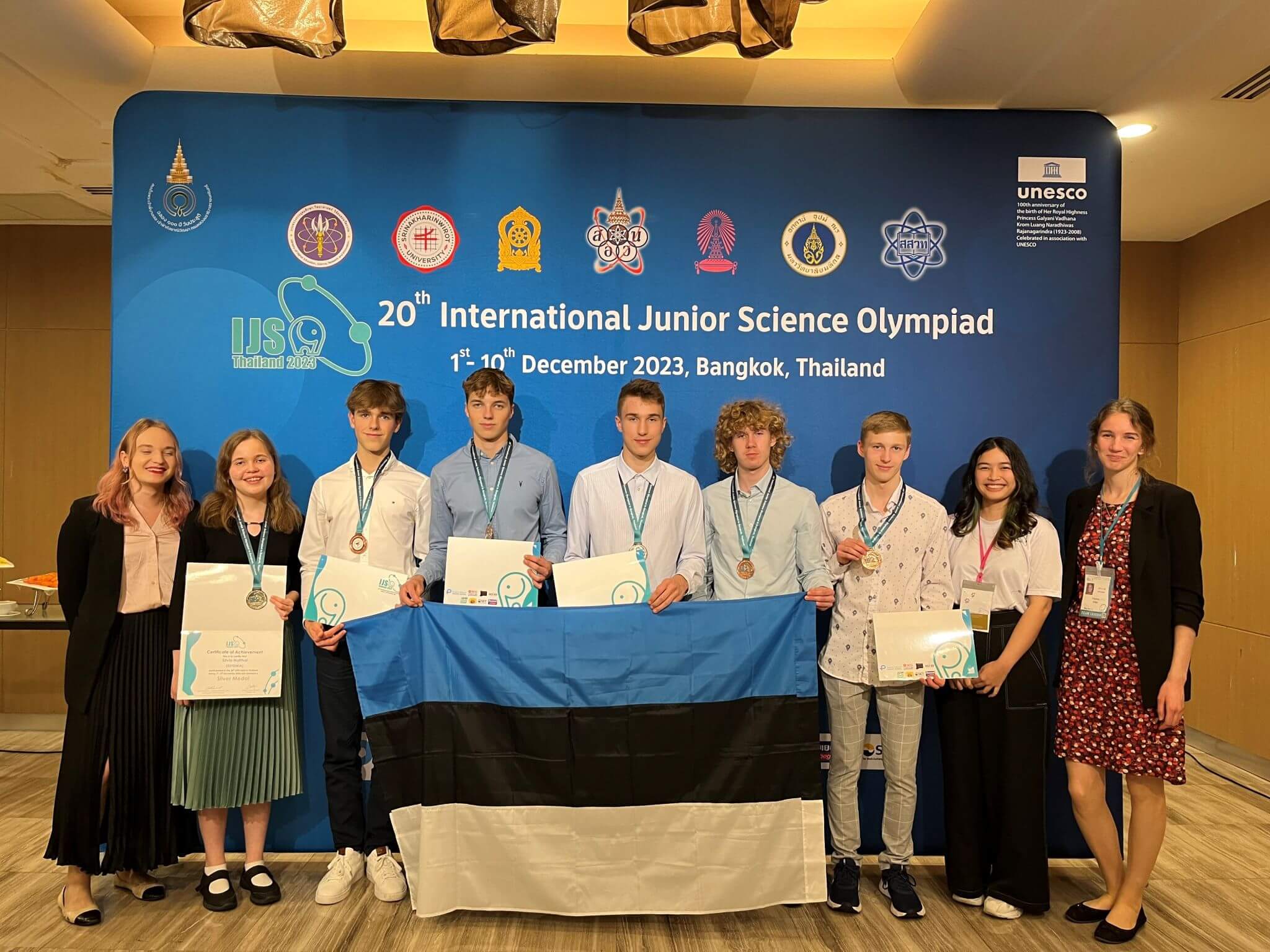 TUNNUSTUS I Eesti noored tõid rahvusvaheliselt loodusteaduste olümpiaadilt kuus medalit